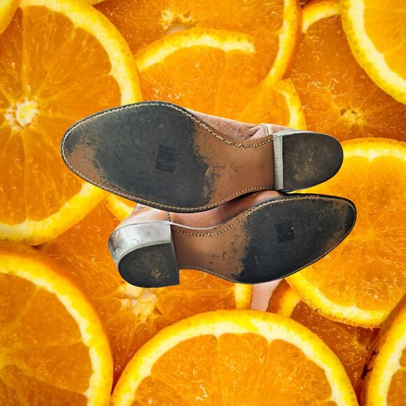 Texas USA Made Cowboy Boots Tan with Design Size 10M - Picture 6 of 6